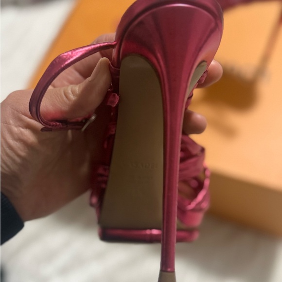 Casadei Women's Pink Strappy Sandals - Picture 6 of 10